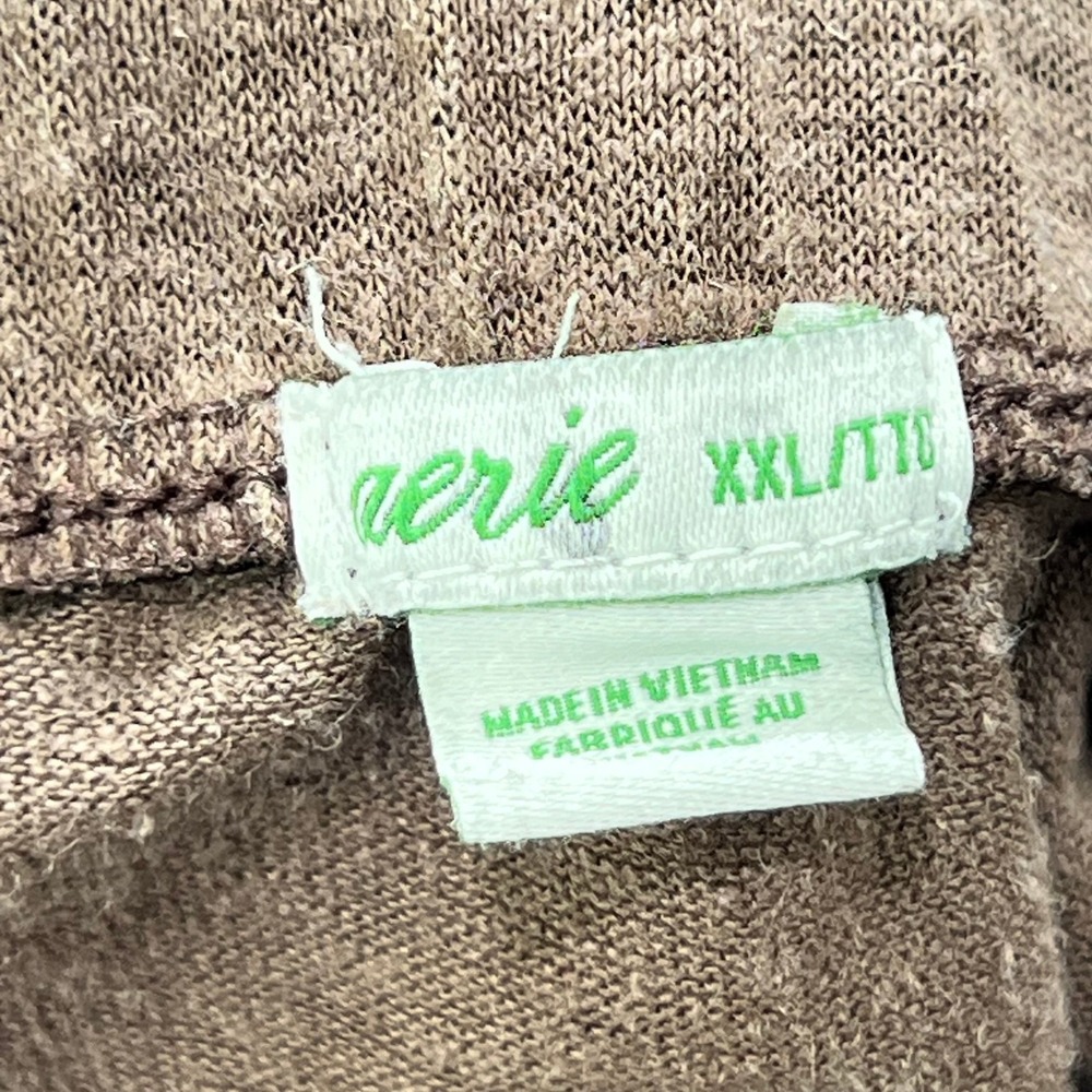 Aerie Women's XXL Brown Heathered Slouchy Harem Jogger Lounge Pants Lagenlook - Picture 4 of 10